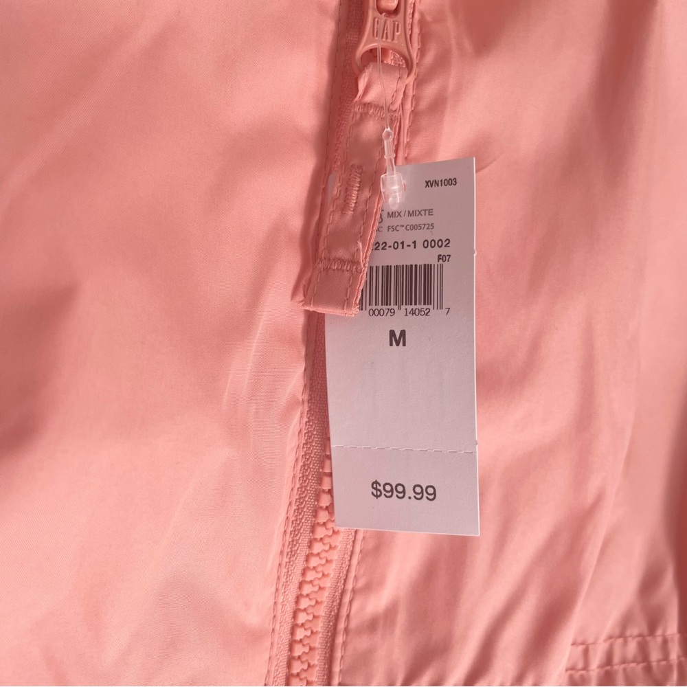 NWT Packable Hood Rain Jacket GAP Size Medium Womens - Picture 4 of 8